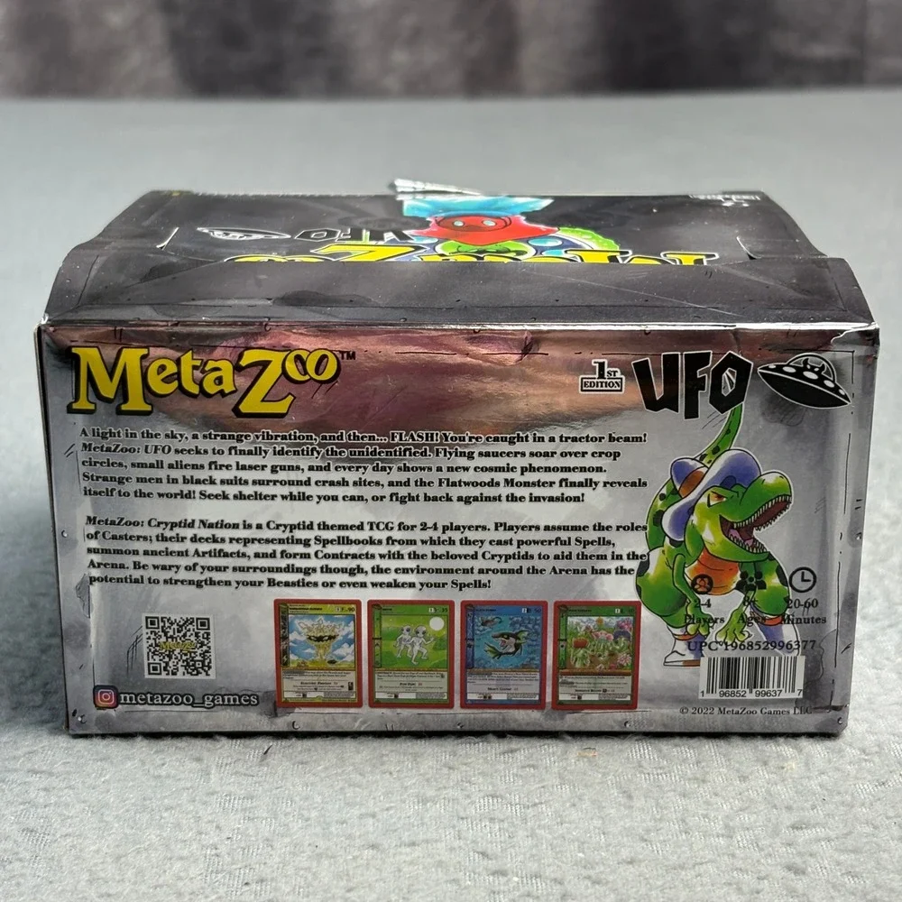 MetaZoo Cryptid Nation UFO 1st Edition Booster Box 36 Packs TCG 2022 Open Box
